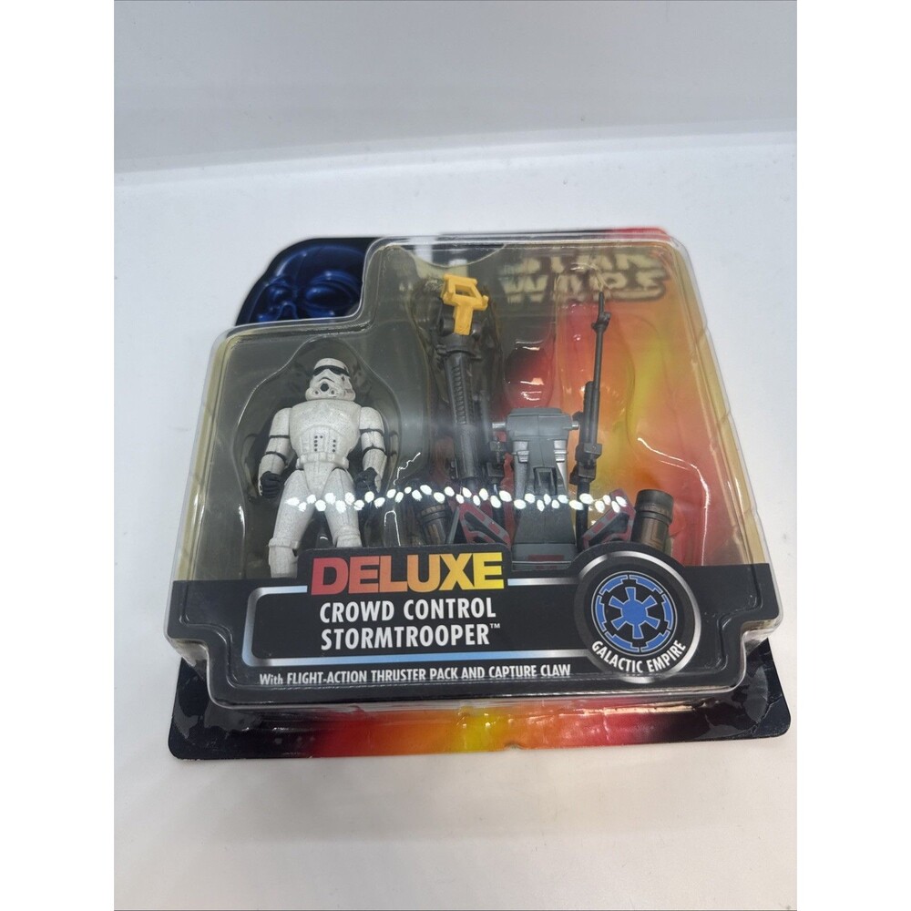 Kenner Star Wars Power Of The Force Deluxe Crowd Control Stormtrooper Never Open